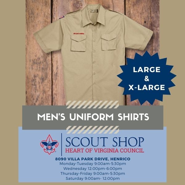 Save Time with the Scout Shop Patch Sewing Service - Heart of Virginia  Council, Boy Scouts of America, BSA