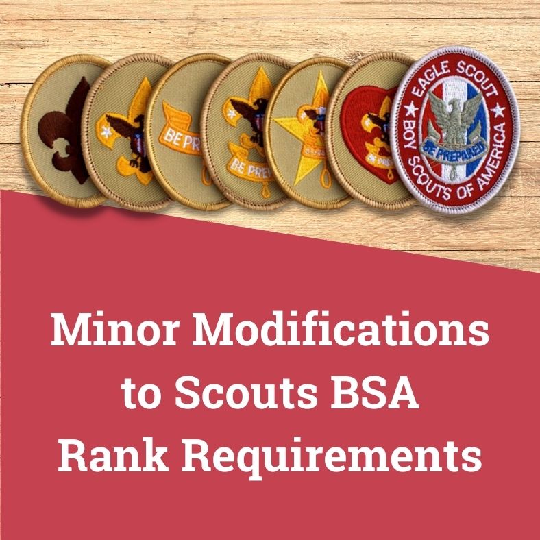 Minor Modifications to Scouts BSA Rank Requirements