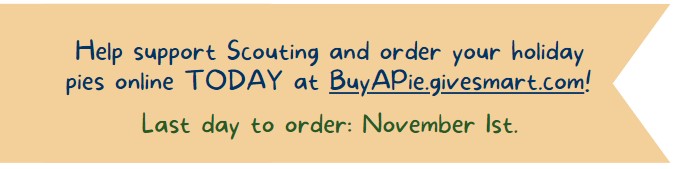 Buy a Pie Deadline 2022