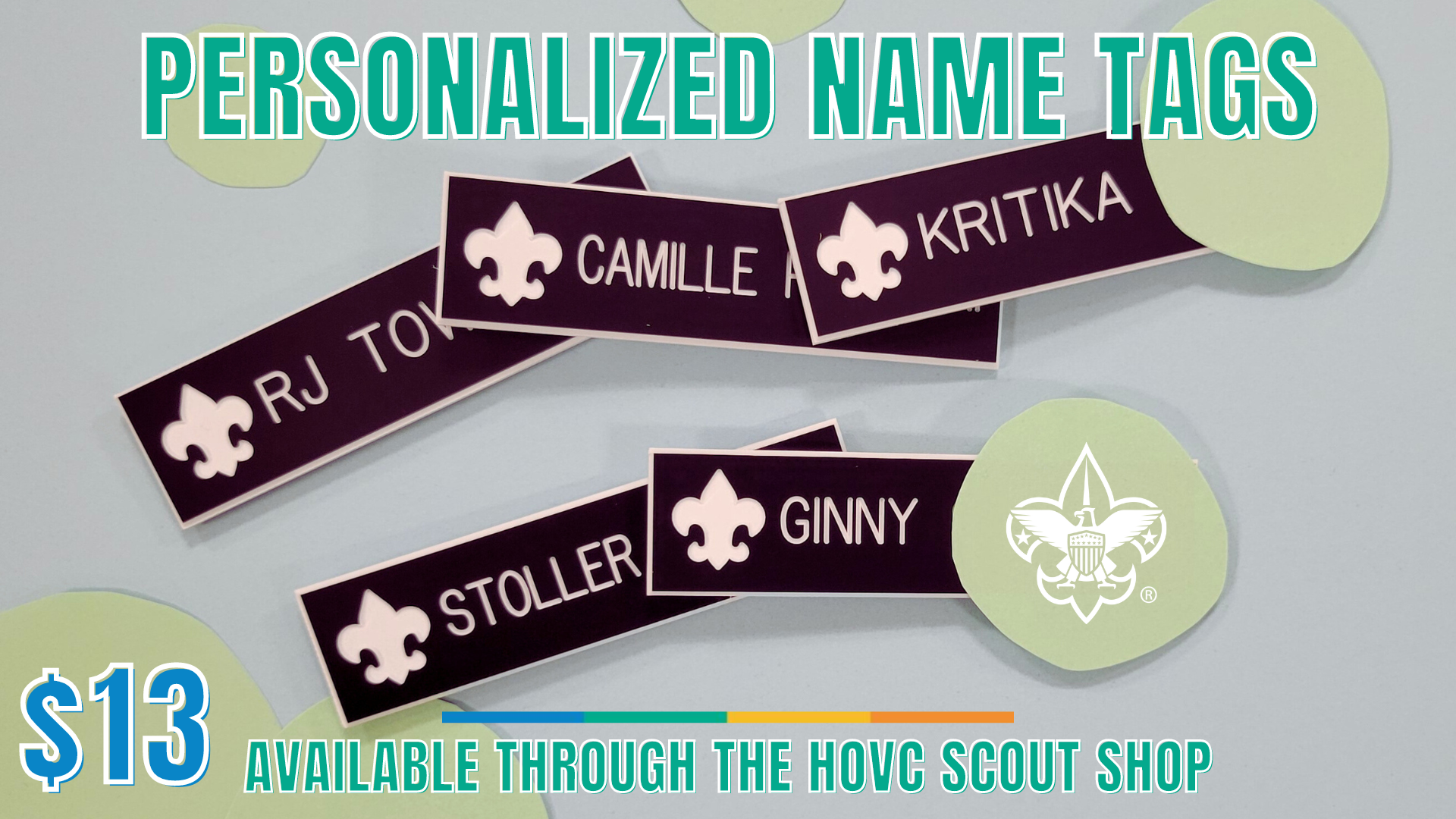 Scout Shop Name Badges