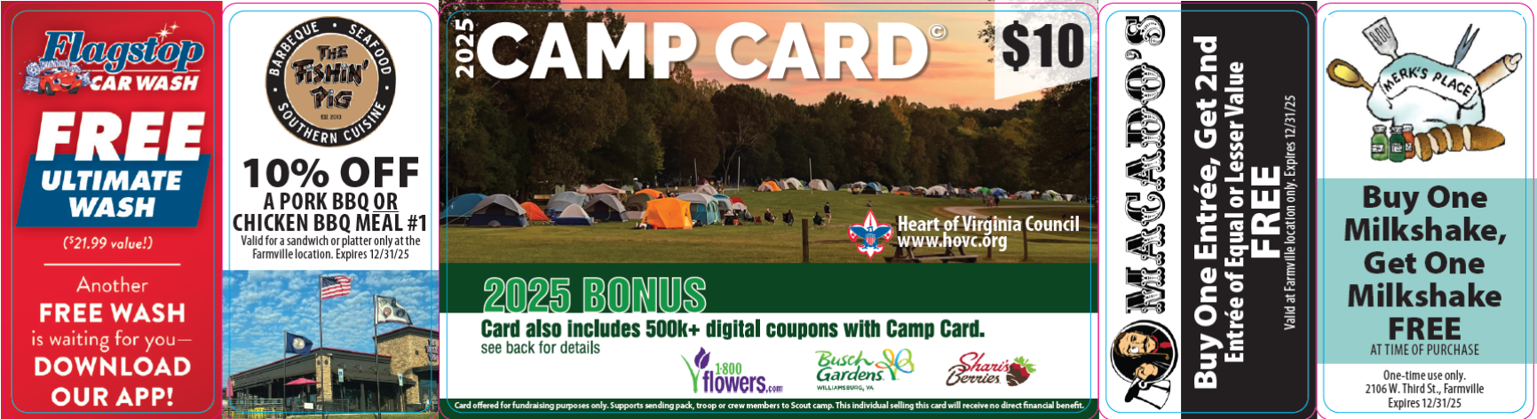 2025 Camp Card – Buckingham front