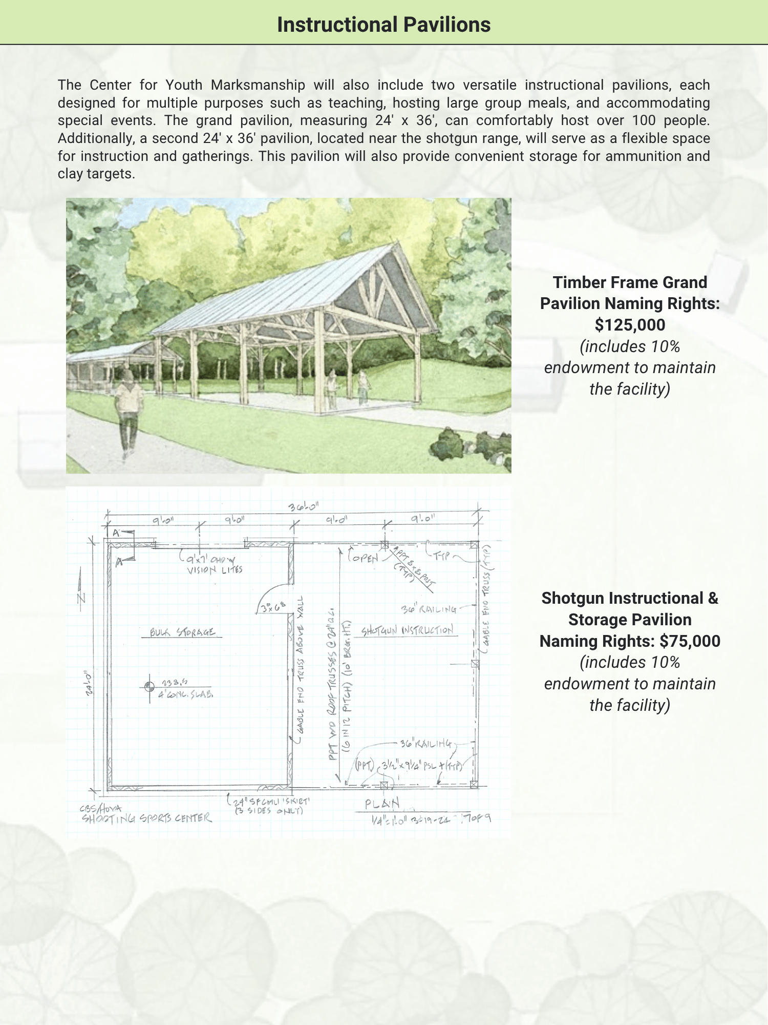 Instructional and Classroom Pavilions