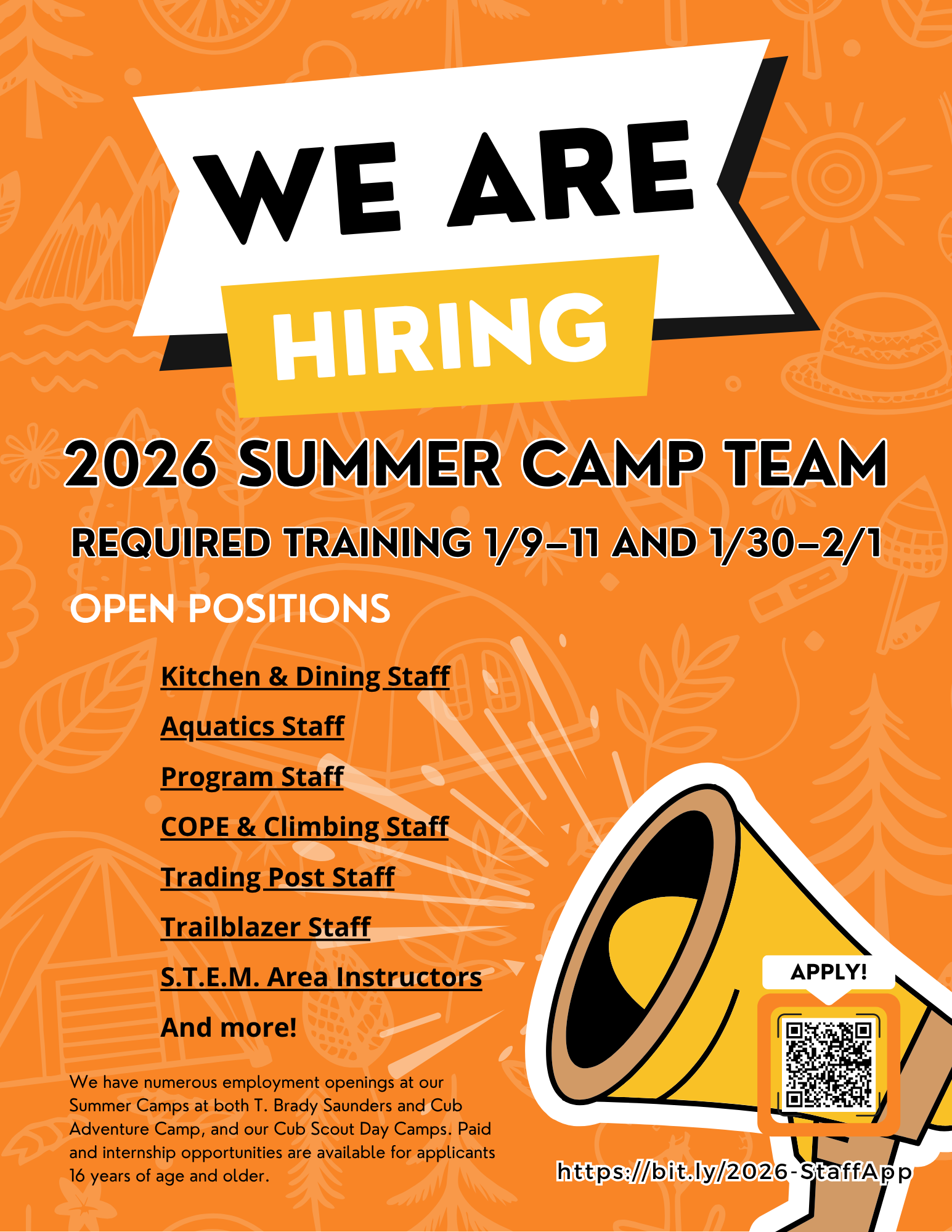 We Are Hiring Summer Camp2 We Are Hiring Summer Camp